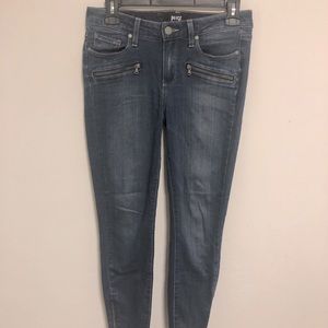Paige skinny ankle jeans! Cutest zipper detail on ankle!